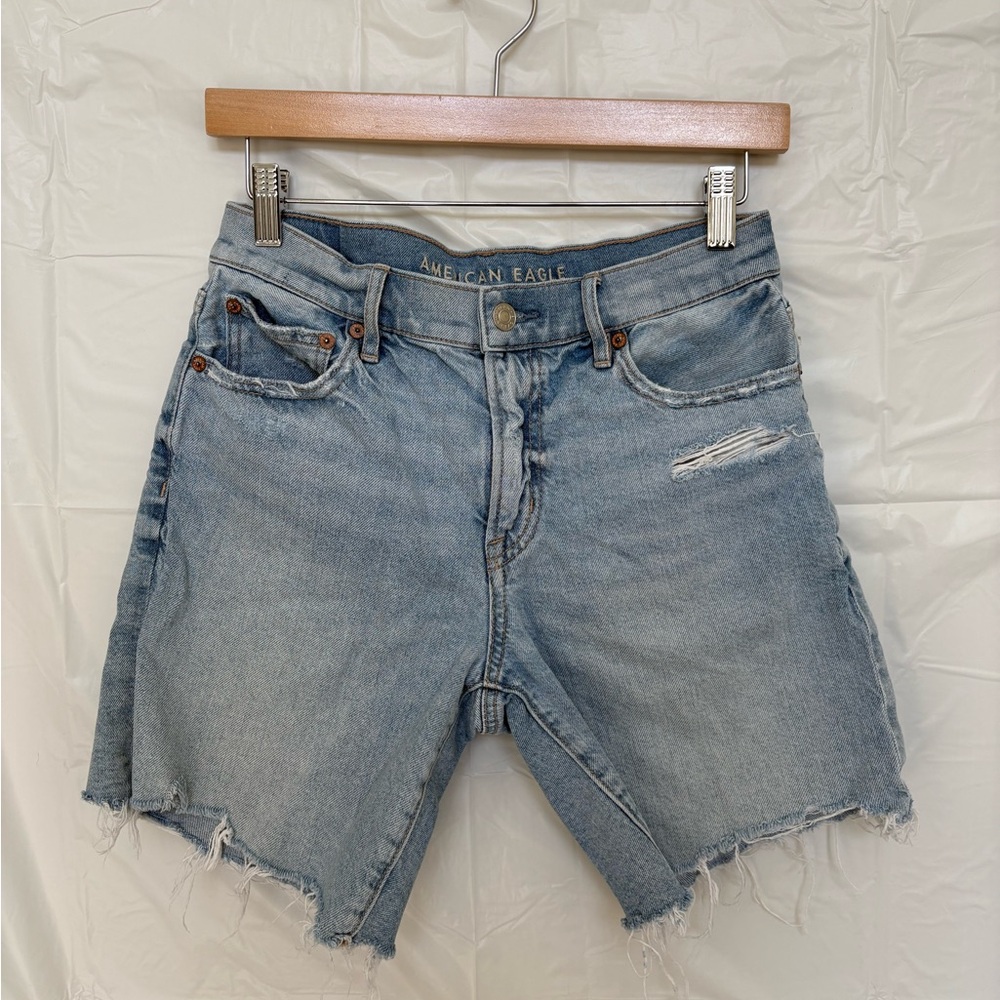 American Eagle Strigid Perfect Bermuda 13” Denim Short